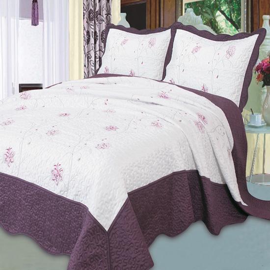 Juego de edredón con bordado de flores cxmirotex, ropa de cama King