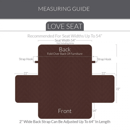 Fundas de sofá Loveseat ultrasónicas estirables de dos plazas